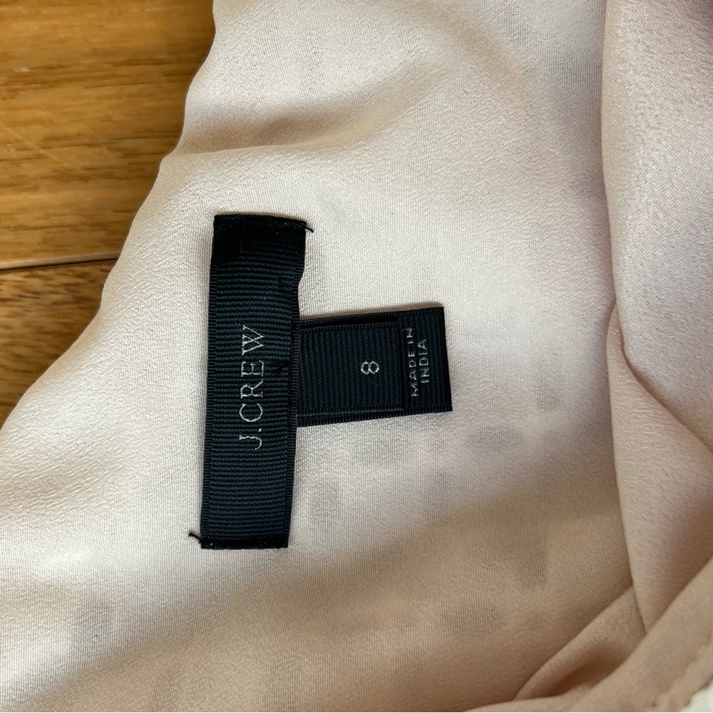 J. Crew One-Shoulder Ruffle Eyelet Top. Size 8 - Picture 11 of 13